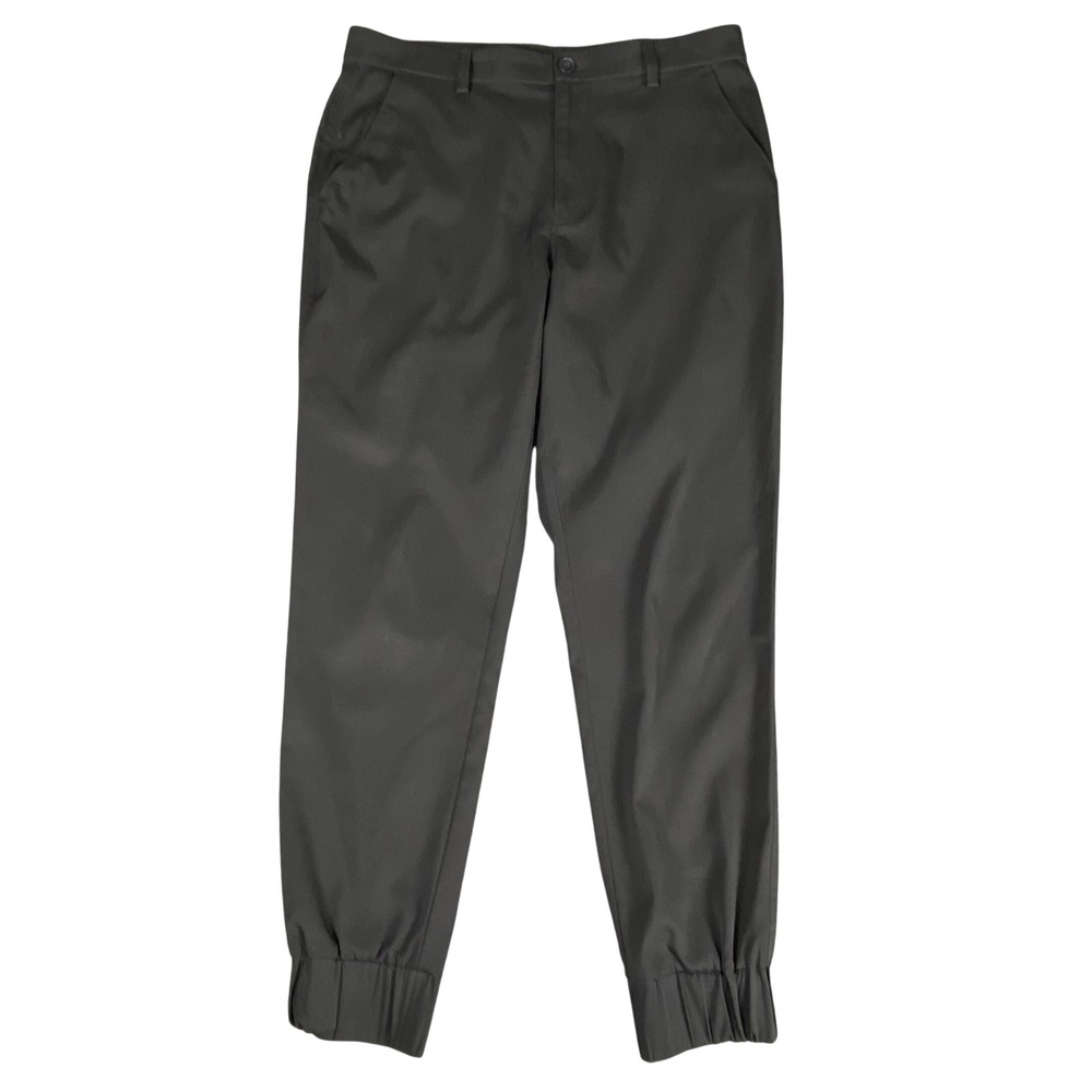 J.Ferrar JF Slim Black Joggers Mens 32 Performance Stretch Elastic Cuff Pants